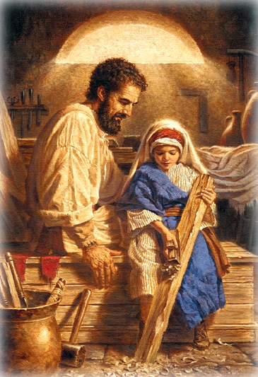 St Joseph with Jesus - Fathers Day